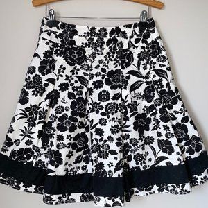 Lily Stanhope Floral Flared Lined Skirt